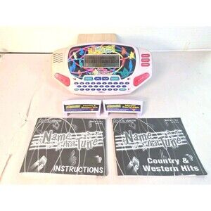 Vintage Name That Tune 1997 Tiger Electronics Handheld W/ 2 Games Lot Tested